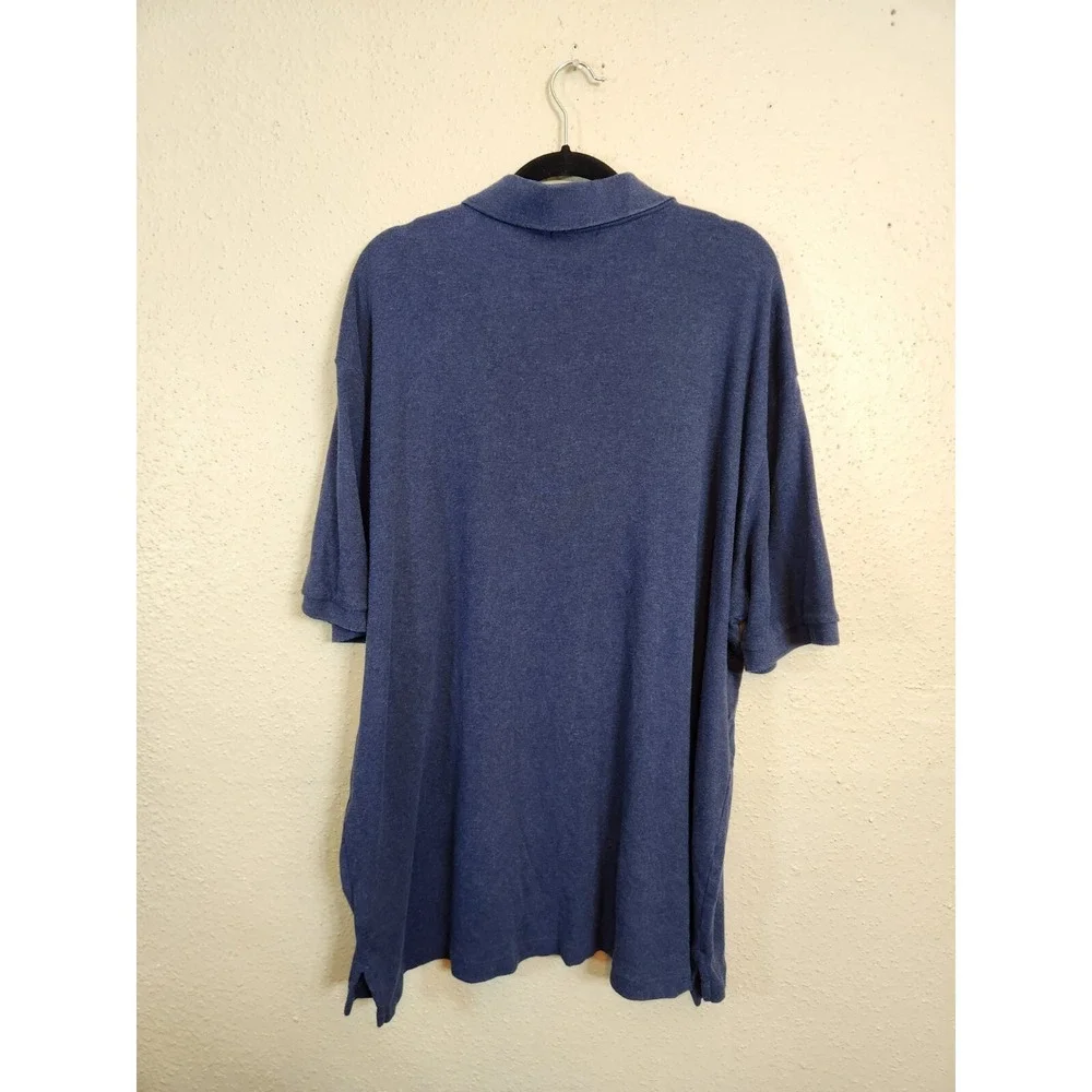 Polo Ralph‎ Lauren Men's Dark Blue Solid Cotton Short Sleeve Polo Shirt Size 2XB